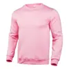Sudadera nueva para hombre de primavera y otoño transfronteriza, color liso, forrada de polar, cuello redondo, corte holgado, casual, deportiva, resistente, de manga larga