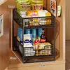 Organizador de armazenamento em camadas para o armário principal, prateleira para lanches, item útil para dormitórios estudantis, prateleira deslizante para organizar o interior de armários profundos