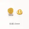 Acessórios Banhados a Ouro que Preservam a Cor Joias DIY Fecho com Acabamento Dourado Antigo Botão Dupla Felicidade Pulseira Corda de Mão Fecho de Tecelagem