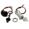 Conector Hembra Impermeable Tipo-C 2P/Cable de Soldadura con Rosca Externa de Bloqueo Conector USB para Patinete de Carga Tipo-C de 2 Pines