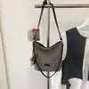 Bolsa Tote Grande de Couro para o Dia a Dia Feminina, Design Niche Coreano, Moda, Novo Modelo 2026, Bolsa de Ombro Único Transversal