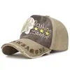 Boné de Rack Flashside Feminino Retrô Masculino Boné de Baseball Moda Coreana Lavado Revestido Vestido Cinco Peças Boné Casual