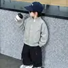 Chaqueta Casual de Primavera y Otoño para Niños Estilo Coreano Chaqueta de Motocicleta Elegante y Genial para Niños Pequeños Comercio Exterior Transfronterizo