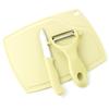 Juego de Tabla de Cortar y Cortador de Cocina de Tres Piezas, Tabla de Cortar, Cuchillo para Frutas, Rallador, Juego de Cortador de Tabla de Cortar Portátil para Exterior
