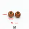Contas 16x18mm Impressas com Furo Grande Contas de Madeira Contas de Madeira Corda de Sino Pendurado Diâmetro do Furo da Cabeça 7mm Pingente de Sino de Madeira Pendurado