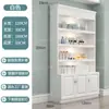 Vitrina de Cosméticos Europea de Pie Comercial Boutique Salón de Uñas Barbería Salón de Belleza Contenedor Vitrina de Exhibición de Productos