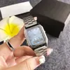 Reloj Electrónico Estudiante Estilo Universitario Pequeño Fresco Alto Valor Acero Inoxidable Cuadrado Dama Electrónico de Agujas