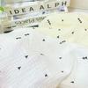 Crepe de Algodão Puro de Camada Dupla Algodão Puro Desenho Animado Crepe de Camada Dupla Tecido para Vestido de Rastejar de Bebê Gaze de Algodão