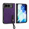 Adequado para capa de celular dobrável iPhone Duo, com cordão, design à prova de quedas e protetor de tela e suporte integrados