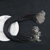 Hilo Encerado Cuerda de Cuero Colgante Lanyard para Hombres y Mujeres Oro Jade Colgante Collar Cuerda Colgante Cuerda Cuerda Encerada Negra Accesorios de Joyería