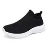 Zapatos Tipo Calcetín Flyknit de Primavera 2024 para Pareja, Tenis, Zapatos Casuales, Zapatos Transfronterizos de Talla Grande para Hombre y Mujer, Verde Militar, Blanco y Negro