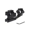 Suporte para Luneta com Diâmetro de Tubo 30/25,4mm Braçadeira de Tubo com Lupa Integrada Trilho de 20mm Acessórios para Tiro ao Ar Livre