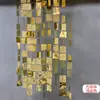 Adereços de Casamento Cortina de Fio com Lantejoulas Vermelho Dourado Prata Redondo Losango Decoração de Palco de Casamento Prateleira Cortina de Contas Cortina Suspensa