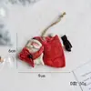 Adornos de Papá Noel Pintados a Mano en Resina Colgantes Decoración para Árbol de Navidad Diseño de Escena Navideña Colgantes de Muñeca Navideña
