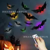 Halloween Morcego Pingente Decoração Ao Ar Livre Árvore Parede Alpendre Pendurado Decoração Luminoso Suprimentos para Festas de Natal