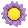 Flores Coloridas Adesivos de Borracha Macia 3D Decorações Planas para Capas de Celular Papelaria Acessórios de PVC 3D Acessórios para Joias DIY