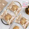 Nuevas Bolsas para Pasteles de Luna Snowskin, Bolsas para Empaque de Pasteles de Copo de Nieve, Bolsas Selladas al Calor con Patrón de Conejo, Venta al por Mayor de Fábrica en Stock