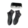 Calcetines para Hombre Calcetines de Barco Negros y Blancos Calcetines Bajos Cortos Absorbentes de Sudor Transpirables Malla de Algodón para Primavera y Verano Calcetines Deportivos Negros y Blancos Grises