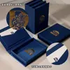 Nuevo Producto Más Vendido de Xiaohongshu, Caja de Joyería de Almacenamiento Ultra Delgada con Tapa abatible, Caja de Empaque Lista para Anillos, Collares y Joyería para Orejas