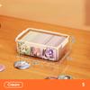 Caja de Almacenamiento Barji Transparente de Gran Capacidad para Escritorio Caja de Exhibición de Insignias de Mijo Caja de Almacenamiento Sellada a Prueba de Polvo y Humedad con Tapa