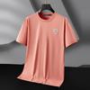 Camiseta de Verão de Manga Curta Jeep Spirit para Homens 2025 Nova Tendência Cor Pura Esportiva Gola Redonda Manga Curta para Homens