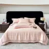 Conjunto de Colcha de Verão Refrescante Estilo Hotel de Luxo Leve 100% Liocel Tencel, Sensação Refrescante de Seda de Gelo, Colcha Lavável à Máquina para Ar Condicionado para o Verão
