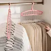 Perchero plegable para uso doméstico, perchero mágico multifuncional de once agujeros para dormitorios de estudiantes, herramienta de almacenamiento de pared