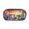 Novo estojo de lápis Roblox de camada única transfronteiriço, bolsa de papelaria quadrada vertical de poliéster Lele, bolsa de lápis infantil coreana