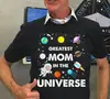 Dia das Mães 2024 Mamãe Camiseta de Manga Curta Europeia e Americana Letras em Inglês Exportação Roupas Masculinas e Femininas Verão Novo Solta 01