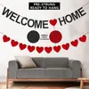 Decoración de Banderín de Bienvenida a Casa para Eventos Familiares, Fiestas, Jubilación, Regreso a Casa y Celebraciones Transfronterizas