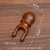 Massageador de Canto para Olho de Sapo Pequeno Raspador de Nariz Pente de Massagem para Meridianos de Sândalo Dourado Pente de Madeira Sólida Pente de Sândalo Portátil para Meninas