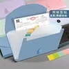 Carpeta de fuelle de 13 compartimentos en colores Morandi, carpeta pequeña de fuelle multicapa, bolsa de almacenamiento especial para facturas de IVA, carpeta de facturas, venta al por mayor