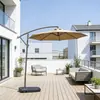Sombrilla de hierro forjado para patio, sombrilla de manivela manual, sombrilla para balcón y terraza exterior, sombrilla de patio, sombrilla de ocio, sombrilla de plátano