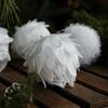 Pó Pegajoso Transfronteiriço Espuma Pétala Branca Bola de Natal Pendente Árvore de Natal Acessórios Arranjo Atmosfera Decorações em Estoque