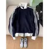 Chaqueta Casual Unisex de Moda con Cuello Alto y Tres Rayas, Manga Larga con Cremallera, Cárdigan Superior, Nueva Colección Primavera y Otoño 2026