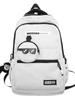 Nueva mochila resistente y duradera de gran capacidad para estudiantes de secundaria y preparatoria Mochila de pareja para estudiantes universitarios de moda estilo Hong Kong para hombre