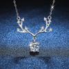 Nuevo collar de cadena de clavícula Yilu has you s925 de plata esterlina con moissanita de 1 quilate de imitación de diamante Tanabata para el Día de San Valentín