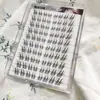 Pegamento para Pestañas Yingmeijia Sin Pegamento Diez Filas de Pequeño Zorro con Rostro de Jade Pestañas Postizas Estilo Antiguo Natural Grueso Segmentado Oblicuo Estilo Puro Lust