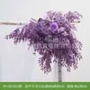Paisaje de cañas ventana de otoño arreglo de flores artificiales decoración soporte de madera de cuerno de vaca boda escena de flores artificiales paisaje flor