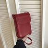 Bolsa de Hombro Cruzada Vertical Versátil para Teléfono Móvil de Moda Japonesa y Coreana, Estilo Nuevo Verano 2026 de Gama Alta, para Hombres y Mujeres, con Tacto Premium, Transfronteriza