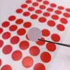 Pegatinas de Punto Rojo con un Diámetro de 19 mm, Etiquetas Adhesivas Hechas a Mano, Marcas de Identificación, Etiquetas Redondas, Venta al por Mayor desde el Fabricante