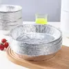 Bandeja de Papel de Aluminio Personalizada para Freidora de Aire, Bandeja Redonda de Papel de Aluminio Resistente a Altas Temperaturas para Uso Doméstico, Recipiente de Papel de Aluminio para Hornear en Horno Barbacoa, Caja de Papel de Aluminio