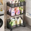 Estante de almacenamiento multicapa para baño, estante independiente para tocador de baño, organizador para el hogar