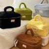 Bolsa de Cosméticos de Lana de Cordero Gran Capacidad Estudiante Viaje Bolsa de Almacenamiento Portátil Alto Valor de Color Neceser