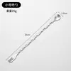 Colher Garfo de Barra de Aço Inoxidável Dupla Face Uso Duplo Cabo Longo Colher de Mistura Colher para Chá de Leite Coqueteleira de Barra Colher de Gelo Espiral