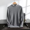 Suéter de cachemira para hombre, cuello redondo, 100% cachemira pura, otoño e invierno, nuevo suéter de punto grueso de doble hebra con siete agujas, venta al por mayor