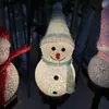 Lâmpada Solar de Jardim Boneco de Neve de Natal Lâmpada de Paisagem Lâmpada de Gramado Layout de Jardim e Villa Lâmpada Decorativa de Solo para Exterior