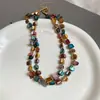 Collar Bohemio con Cuentas de Concha Lujo Accesible Estilo Étnico de Nicho Cadena para Clavícula Collar Estilo Vacaciones en la Playa Joyería para Mujeres