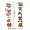 Decorações de Natal para escola e jardim de infância, enfeites para pendurar, decorações de shopping, placas de desenho animado, decorações suspensas e bandeiras