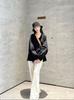 Calça Wide Leg Estilo Nacional Novo Estilo Chinês 2026 Outono Nova Veludo Solta de Cintura Alta Casual Reta Longa para Mulheres Mx006